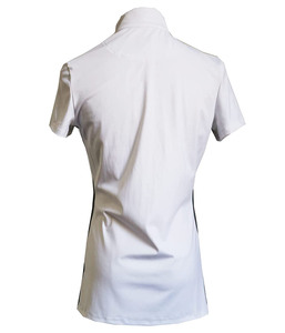 Horse Riding Show Shirt Women Competition Baselayer Fleece Moisture Wicking Breathable <b>Stretch</b> Fabric Short Sleeve Manufacturer - Product Image 3
