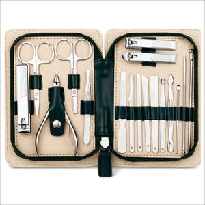 Juego de Manicura y Pedicura Profesional Portátil de 19 Piezas, Kit de Cortauñas de Acero Inoxidable, Tijeras para Uñas, Herramienta de Belleza con Bolsa de PU - Product Image 6