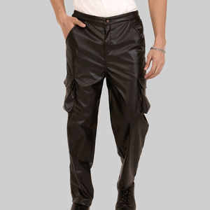Pantalones de Cuero para Hombre al por Mayor, Diseño de Fábrica, Venta Caliente, Precio de Mayoreo, Ropa de Exterior - Product Image 3