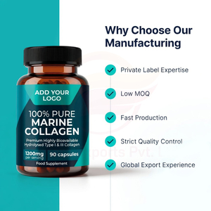 Capsules de collagène marin OEM 1200 mg, collagène de poisson hydrolysé de type I et complément en marque privée - Product Image 3