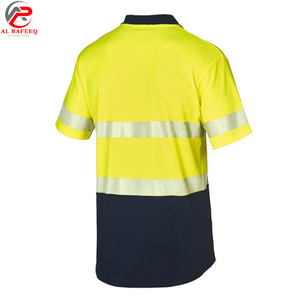 Camiseta Polo de Alta Visibilidad con Logotipo Personalizado de Primera Calidad, Camiseta de Seguridad Reflectante para Carreteras con Alta Visibilidad - Product Image 2