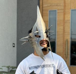 Casque du Roi Sorcier |   Armure en fer poli |   Seigneur des Nazgûl |   Roi d'Angmar |   Accessoire de cosplay et de reconstitution historique médiévale de Noël - Product Image 1