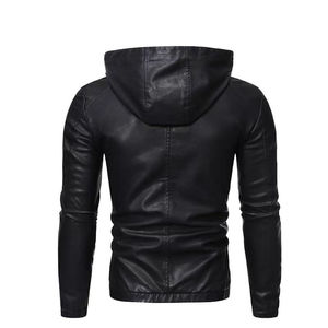 Sudadera de cuero moderna para hombre, estilo casual urbano de invierno - Product Image 2