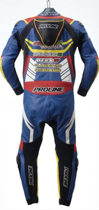 Combinaison de course Zonda Premium pour homme, 1 pièce, en cuir de vache véritable/cuir de kangourou, style MotoCP, combinaison de course sur circuit, niveau de protection 2 - Product Image 2