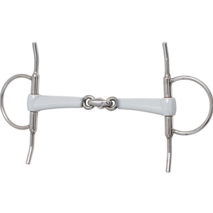 Bocado de Doble Articulación de Acero Inoxidable para Equitación, con Mejillas Completas y Boca Pulida y Lisa, para Entrenamiento de Caballos - Product Image 5