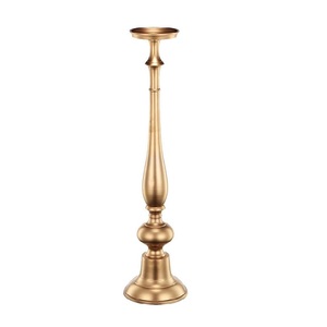 Modern design metal candle holder with glass hurricane luxury candlestick <b>stand</b> wedding centerpiece custom options - Product Image 4