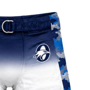 White & Royal Blue American Football <b>Compression</b> Shorts with Integrated Hip and Thigh Pads for Practice, Match & Training - Product Image 6