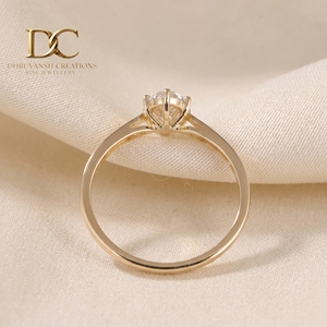 Anillo de Oro Sólido de 14 Quilates con Diamante Cultivado en Laboratorio Certificado por IGI, Corte Oval Brillante, Joyería Fina de Oro para Mujer, Moderna para Bodas - Product Image 4
