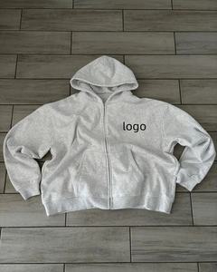 Custom Logo Distressed Winter Tracksuit for Men No <b>String</b> Lightweight Faded Vintage Oversized Hooded Hoodie and Sweatpants Set - Product Image 4