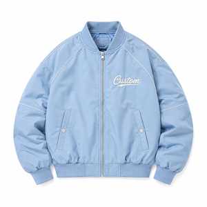 Custom <b>Men's</b> Everyday Bomber <b>Jacket</b> Comfortable Lightweight Outerwear with Practical Side Pockets - Product Image 2