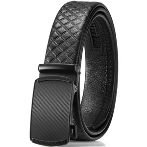 Ceinture noire formelle à boucle automatique durable pour hommes, idéale pour le bureau et les voyages - Product Image 4