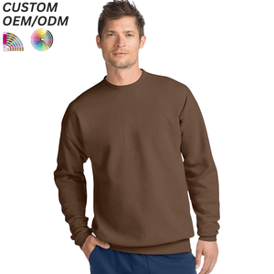 Sudadera Premium para Hombre, Cuello Redondo, Color Sólido, Bordado, 100% Algodón, Logotipo Personalizado, Soporte OEM ODM, Ropa al por Mayor - Product Image 6