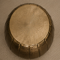 Table basse ronde moderne avec plateau en marbre et structure en métal, meuble de salon, table d'appoint décorative