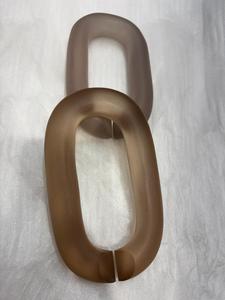 Grande Décoration Murale en Résine Transparente Colorée Faite à la Main avec Maillons Peints, Design Moderne, Séparateur de Pièces, Rideau - Product Image 1