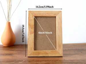 Personalized Elegant <b>Oak</b> Wood Full Color Photo <b>Frame</b> Laser Engraved Pet Memorial Picture <b>Frame</b> Tabletop Wall Mount Wedding Gift - Product Image 6