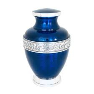 Handcrafted Purple Aluminum Cremation Urn For Human Ashes Adult Size Silver Engraved Band Funeral <b>Memorial</b> Urn Burial <b>Keepsake</b> - Product Image 4