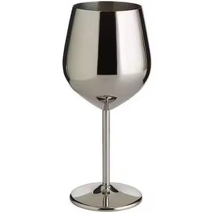 Gobelet à vin élégant en métal, verrerie haut de gamme sur pied pour fêtes, réceptions de mariage, restaurants, hôtels, bars et décoration de table - Product Image 2