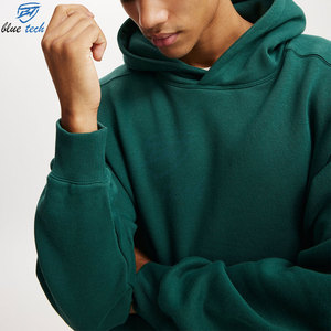 เสื้อฮู้ดดี้โอเวอร์ไซส์ผู้ชายผ้าคอตตอนฟลีซหนานุ่มสำหรับสตรีทแวร์และชุดลำลอง - Product Image 3