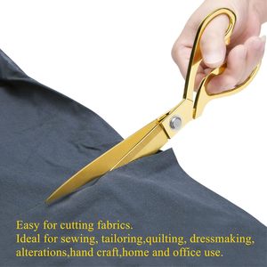 Golden Professional 12 Inch Heavy Duty <b>Sewing</b> Fabric <b>Scissors</b> Industrial Sharp Steel Shears with Smooth Edge for Leather Cutting - Product Image 6