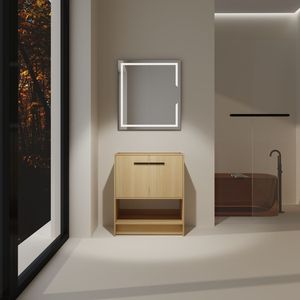 Mobile bagno freestanding da 30 pollici con 2 ante, struttura in compensato (lavello escluso) - Product Image 2