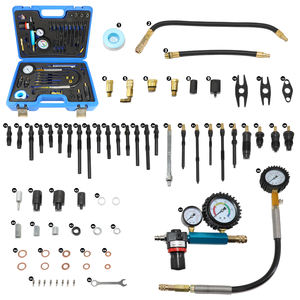 Testeur de <span class=keywords><strong>compression</strong></span> de cylindre universel 58 pièces - Manomètre de pression moteur avec détecteur de fuite pour moteurs diesel et essence - Product Image 5