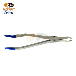 Forceps manuels pour l'extraction dentaire # 845 Extracteur de racines à pointe TC avec poignée dentée |   Instruments dentaires orthodontiques de haute qualité - Product Image 2