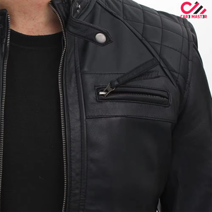 Vestes en cuir pour hommes, service OEM 2026, couleur noire, veste en cuir pour hommes à manches longues, veste en cuir pour hommes - Product Image 5