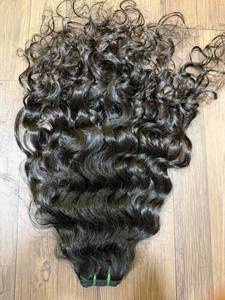 Extensions de cheveux humains vierges Remy indiens naturels bouclés profonds de 24 pouces, qualité 12A, sans nœuds - Product Image 1