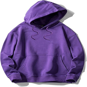 Two Big Pockets Front Spring Woven Casual Eco-Friendly Waterproof Windproof Cotton Hoddies Custom Logo <b>Men</b> Designer <b>Black</b> - Product Image 6