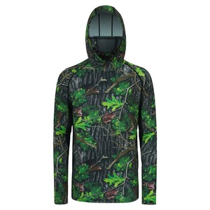 เสื้อเชิ้ตแขนยาวลายพรางสำหรับผู้ชาย พร้อมดีไซน์หน้ากาก ระบายอากาศได้ดี ผลิตจากผ้าโพลีเอสเตอร์ถัก เหมาะสำหรับการล่าสัตว์ สวมใส่สบายๆ สไตล์ลำลองสำหรับฤดูใบไม้ผลิ - Product Image 4