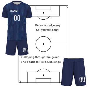 Conjunto de Uniforme de Fútbol Personalizado para Hombre, Jersey y Pantalones Deportivos Transpirables con Impresión de Logotipo del Equipo, Servicio OEM - Product Image 5