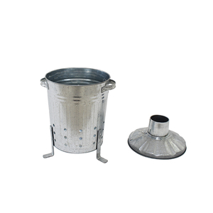 Incinerador de acero galvanizado de gran venta, quemador de hojas para exteriores con tapa, incinerador de residuos de jardín para uso en exteriores - Product Image 5