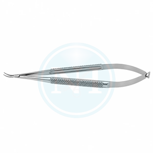 Portaagujas Micro Barraquer de Acero Inoxidable, Cuerpo Redondo, Mandíbulas de 0.4mm - Product Image 1