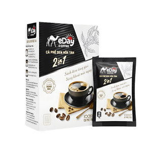 Vente directe du fabricant, meilleur prix, café noir instantané de qualité supérieure, 16 grammes, goût amer, emballage en boîte, vente en gros OEM, Vietnam - Product Image 1