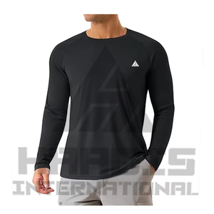 Camiseta de Manga Larga para Hombre, Personalizada, de Color Sólido, Estilo Urbano - Product Image 1