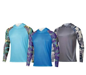 เสื้อเชิ้ตตกปลาแขนยาวมีฮู้ดลายพรางสำหรับผู้ชาย ระบายความชื้น แห้งเร็ว ป้องกันรังสียูวี ทรงพอดีตัว ผลิตจากโพลีเอสเตอร์ เหมาะสำหรับฤดูร้อน - Product Image 3