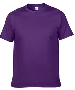 Camiseta de Manga Corta para Hombre, Cuello Redondo, Color Rosa Sólido, Corte Casual, Largo Regular, 100% Algodón, Tejido de Punto Jersey - Product Image 4