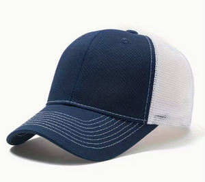 Casquette de baseball d'été en maille respirante avec calotte rigide, chapeau de soleil élégant pour l'extérieur, casquette décontractée de haute qualité à visière bec de canard - Product Image 4