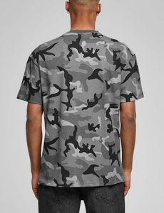 T-shirt Homme Oversize à Épaules Tombantes Imprimé Camouflage 100% Coton 240 GSM Respirant Séchage Rapide Été OEM Logo Personnalisé - Product Image 2