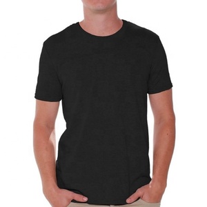 Camiseta de Manga Corta para Hombre, Color Naranja Sólido, 100% Algodón, Impresión Personalizada, Servicio OEM al por Mayor, Estilo Veraniego - Product Image 2