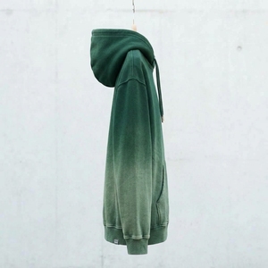 Mens Green <b>Ombre</b> Pullover Hoodie Fleece Sweatshirt Custom Logo Streetwear Casual Heavyweight Hooded <b>Top</b> - Product Image 3
