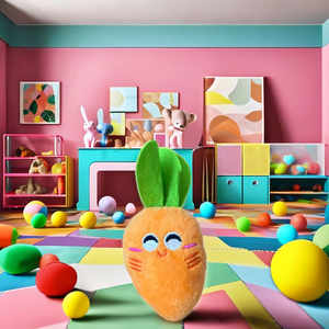 Jouet moderne écologique en coton pour chien lavable doux beignet couineur dessin animé cadeau d'exercice pour chiens - Product Image 1