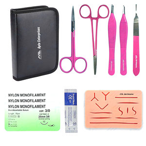 Kit de Suture Incluant Ciseaux, Pinces, Coussinet de Suture en Silicone, Instruments Chirurgicaux Médicaux - Product Image 1