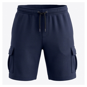 Pantalones Cortos Cargo de Forro Polar para Hombre, con Logotipo Personalizado, de Lona de Algodón Grueso, Ecológicos, de Secado Rápido, Antiarrugas, con Múltiples Bolsillos y Cintura Elástica - Product Image 1