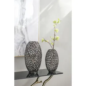 Modern Luxe Coastal Iron Decorative Flower <b>Vase</b> Eco-Friendly Tabletop <b>Vase</b> for Interior Decor Bulk Export - Product Image 2