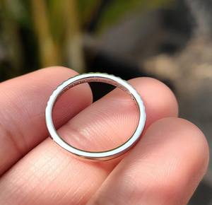 Anillo de Compromiso Unisex con Diamantes de Corte Brillante Cultivados en Laboratorio, Banda de Media Eternidad de 0.20 Quilates, Oro 14K/18K, PT950/S925, Certificado IGI - Product Image 3