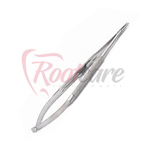 Ensemble de micro-pinces à aiguilles Castroviejo pour chirurgie dentaire, 3 pièces, préhension précise, en vente en ligne - Product Image 4