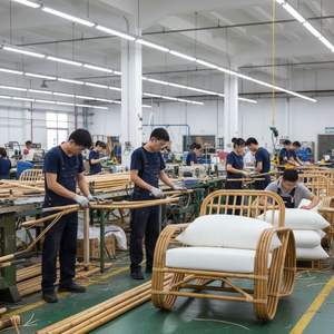Sillas de Comedor de Ratán de Lujo, Diseño Moderno, Juego de Sillas de Mimbre Natural Hechas a Mano para Villa, Resort, Hotel, Uso Interior y Exterior - Product Image 4