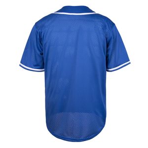 เสื้อเบสบอลทีมแบบสั่งทำขายส่ง ผ้าโพลีเอสเตอร์ 100% ระบายอากาศได้ดี ลายทาง เสื้อเบสบอลตาข่าย วัสดุตาข่าย เสื้อเบสบอลสั่งทำ - Product Image 2