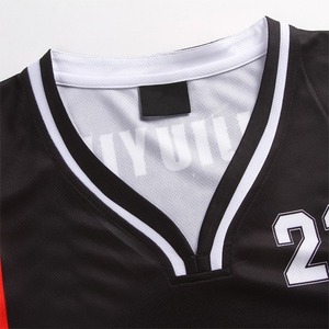 Ensemble de maillots de basket-ball personnalisés pour hommes, sans manches, col en V, évacuation de l'humidité, numéro 23, uniforme d'équipe, vêtements de sport toutes saisons - Product Image 2